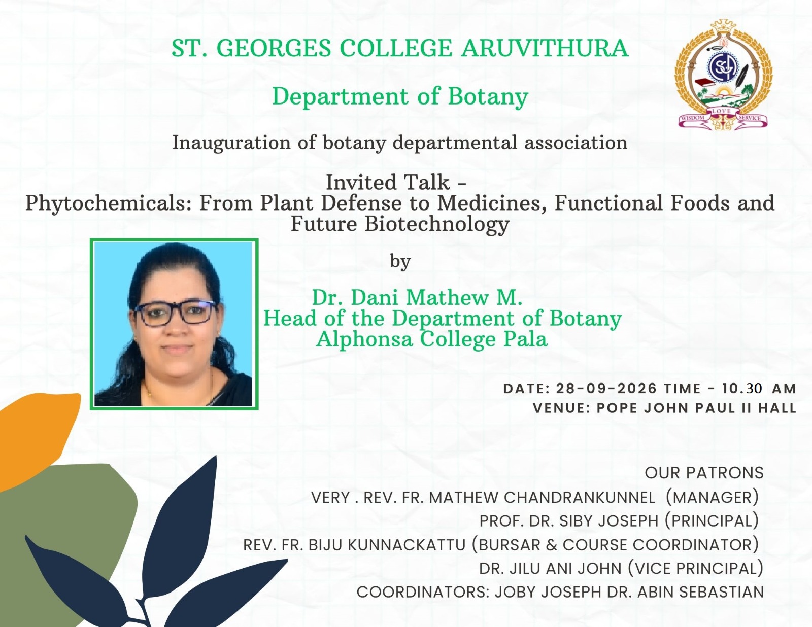 Association Inauguration - Department of Botany